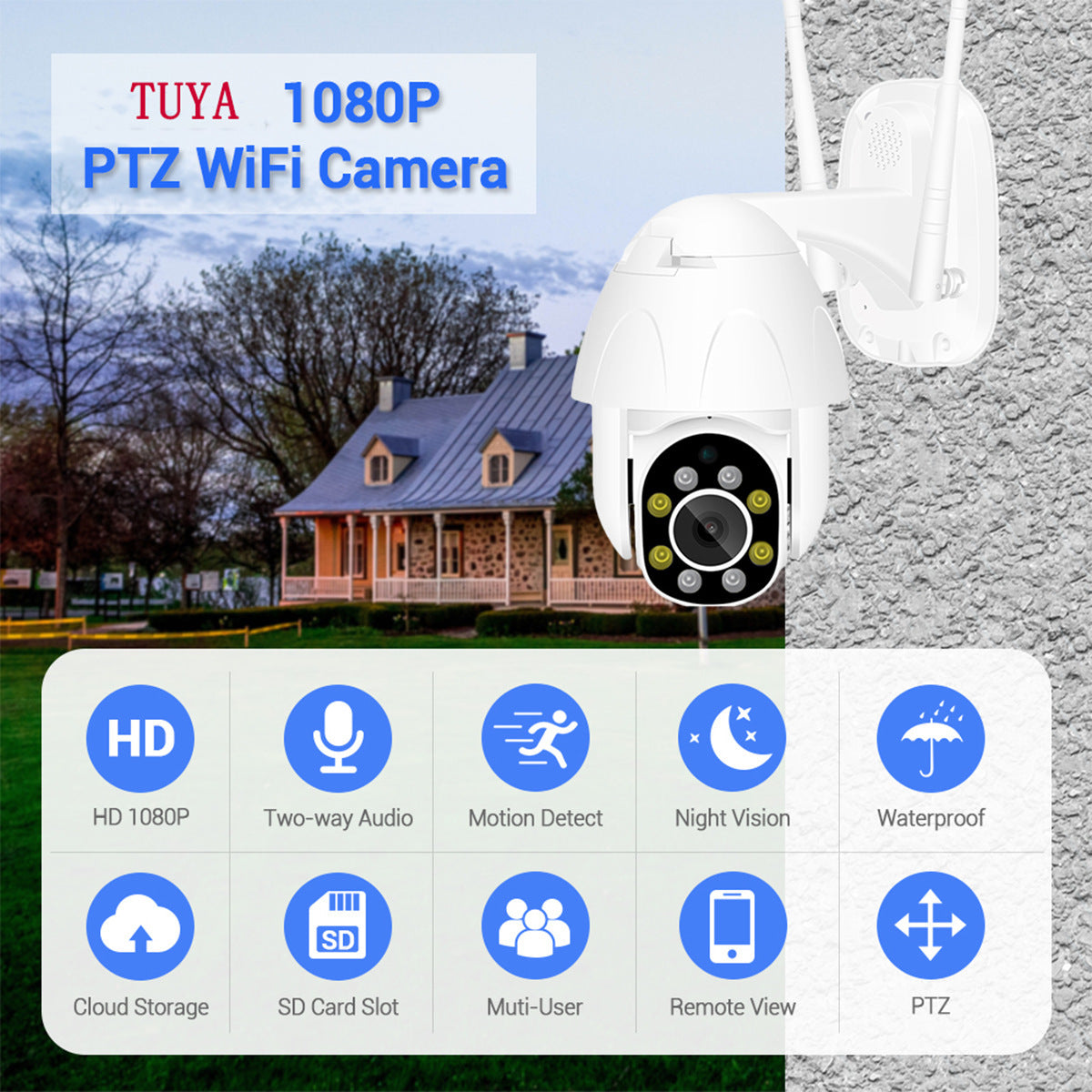 Fashion Night Vision HD Outdoor Security Camera - The Mindful Market