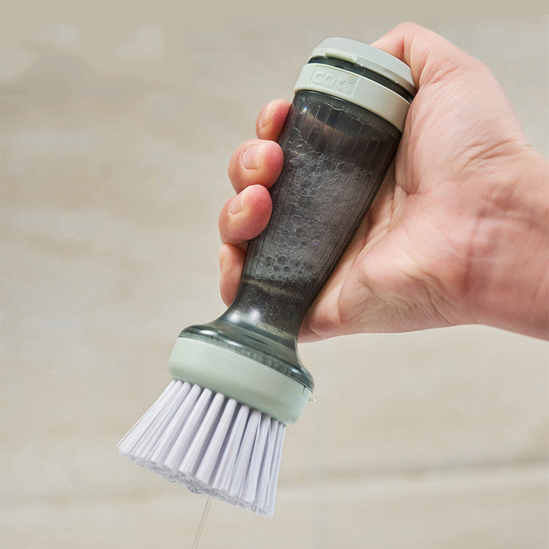 Pot Brush With Soap Dispenser - The Mindful Market