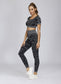 Seamless Sport Suit Women Fitness Yoga Set Workout Clothes Gym Short Sleeve Crop Top High Waist Leggings Running Sportswear - The Mindful Market