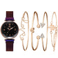 Elegant Women's Starry Sky Wristwatch with Magnetic Bracelet - The Mindful Market
