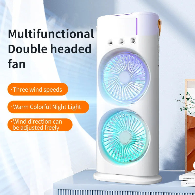 Portable Double-Ended Spray Fan and Humidifier - The Mindful Market