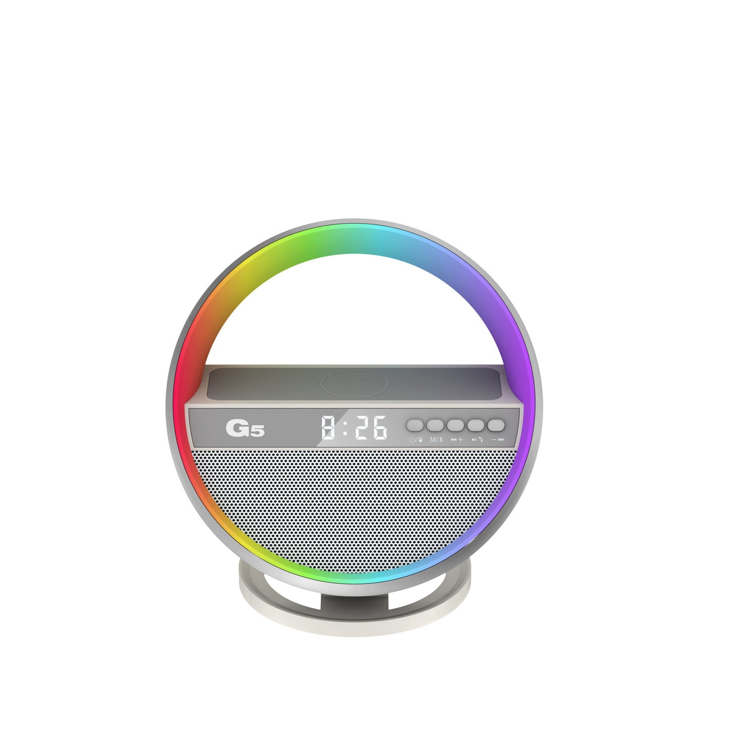 Multifunctional RGB Night Light with Wireless Charger and Bluetooth Speaker - The Mindful Market