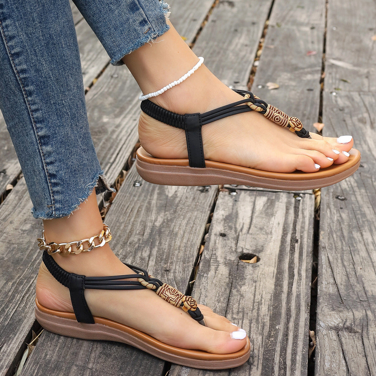 Women's Flat Summer Sandals - The Mindful Market