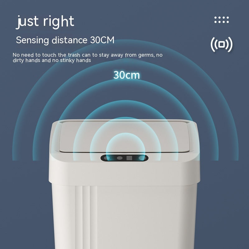 Waterproof Automatic Smart Induction Trash Can With Lid - The Mindful Market