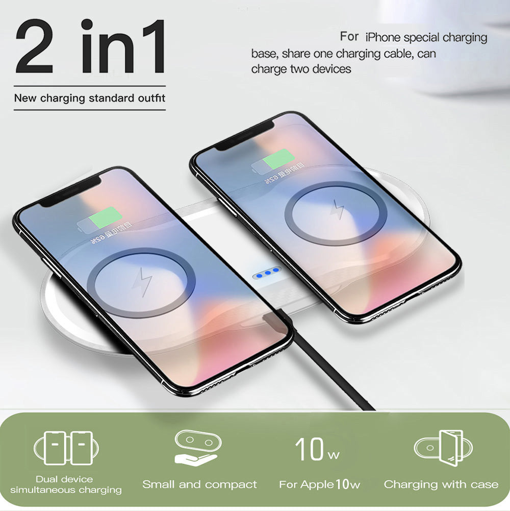 Wireless Charger Dual Mobile Phone Charger - The Mindful Market