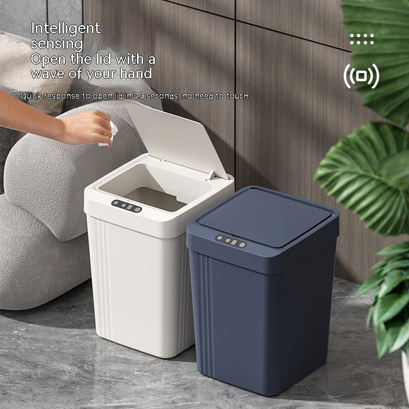 Waterproof Automatic Smart Induction Trash Can With Lid - The Mindful Market