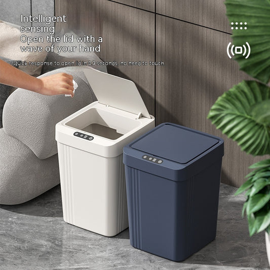 Waterproof Automatic Smart Induction Trash Can With Lid - The Mindful Market