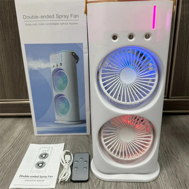 Portable Double-Ended Spray Fan and Humidifier - The Mindful Market