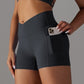 Yoga Shorts With Phone Pocket - The Mindful Market
