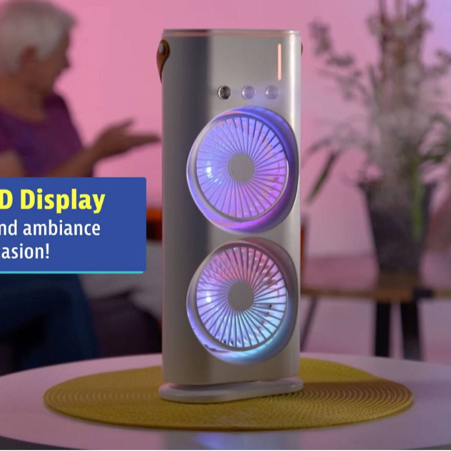 Portable Double-Ended Spray Fan and Humidifier - The Mindful Market