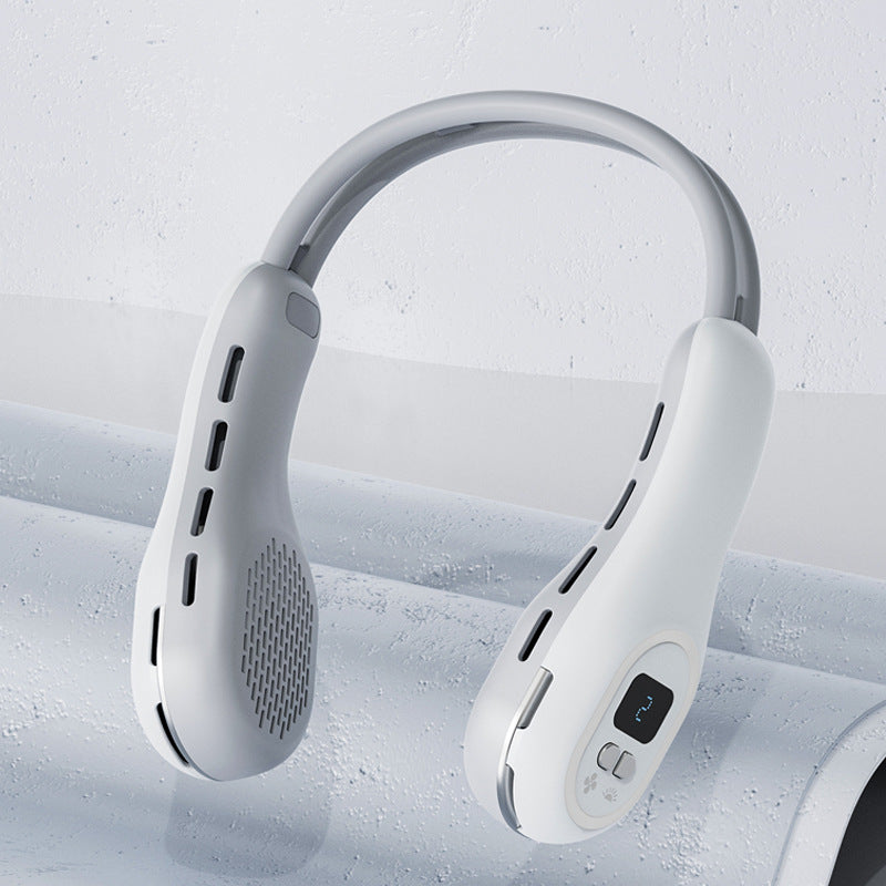 Silent Mini Usb Bladeless Ambience Light Hanging Neck Fan - The Mindful Market