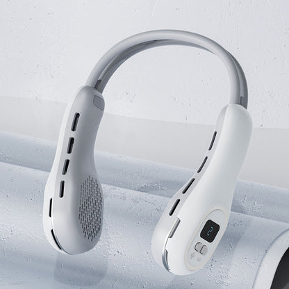 Silent Mini Usb Bladeless Ambience Light Hanging Neck Fan - The Mindful Market