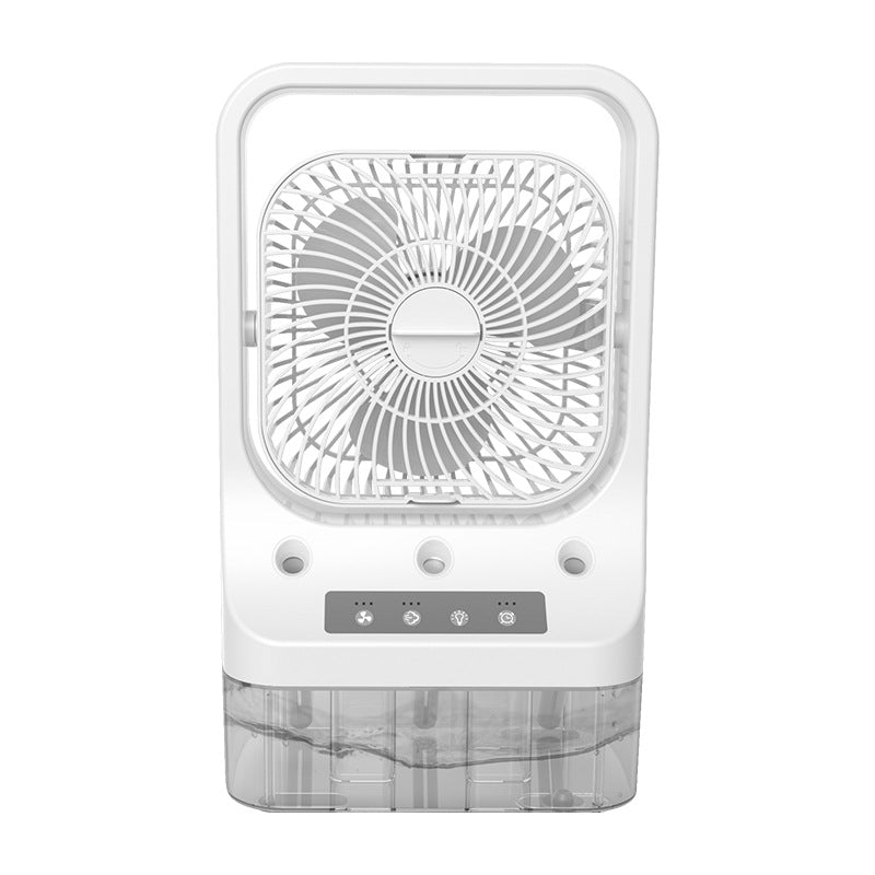 USB Rechargeable Adjustable Head Cooling Fan with Water Tank - The Mindful Market