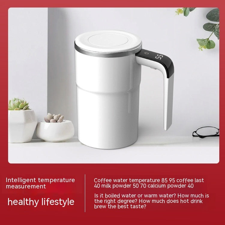 USB Rechargeable Electric Coffee Mug with Magnetic Stirring - The Mindful Market