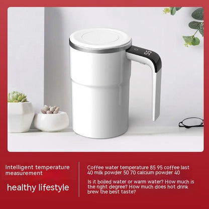 USB Rechargeable Electric Coffee Mug with Magnetic Stirring - The Mindful Market