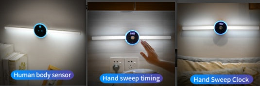 Smart Cabinet Light Clock Timing Sensor Light - The Mindful Market