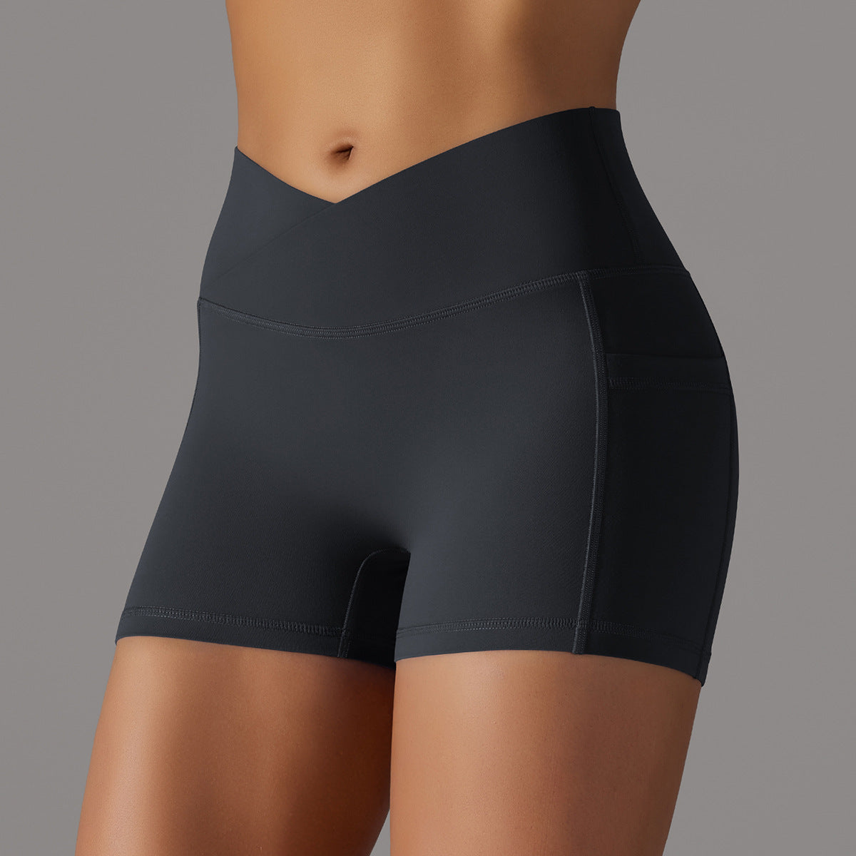Yoga Shorts With Phone Pocket - The Mindful Market