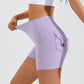 High Waist Hip Lifting Shorts With Pockets - The Mindful Market