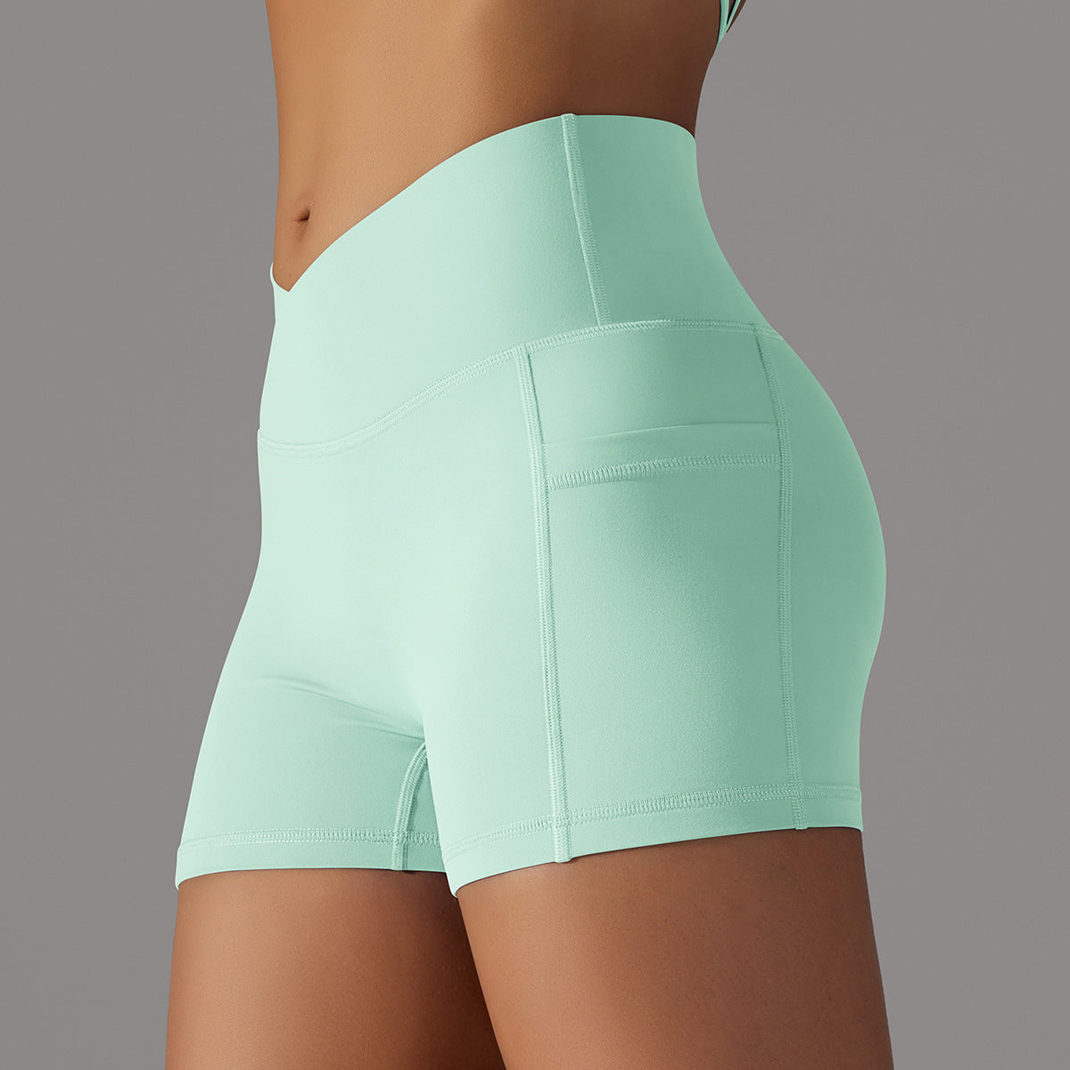 Yoga Shorts With Phone Pocket - The Mindful Market
