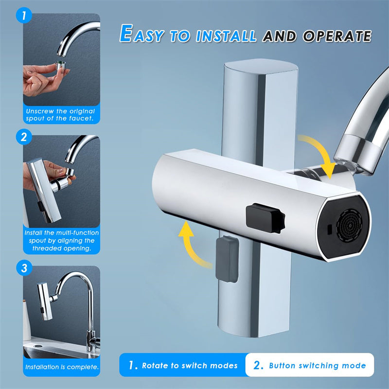 Multifunctional Rotating Faucet Bubbler - The Mindful Market