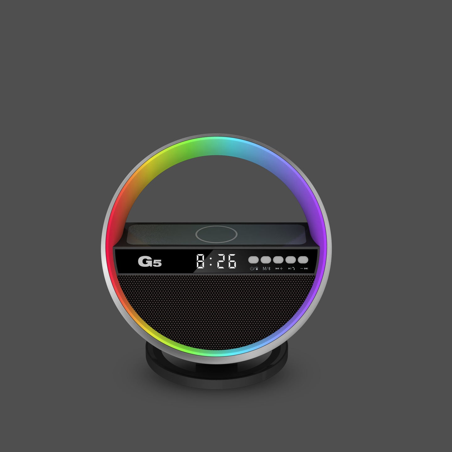 Multifunctional RGB Night Light with Wireless Charger and Bluetooth Speaker - The Mindful Market